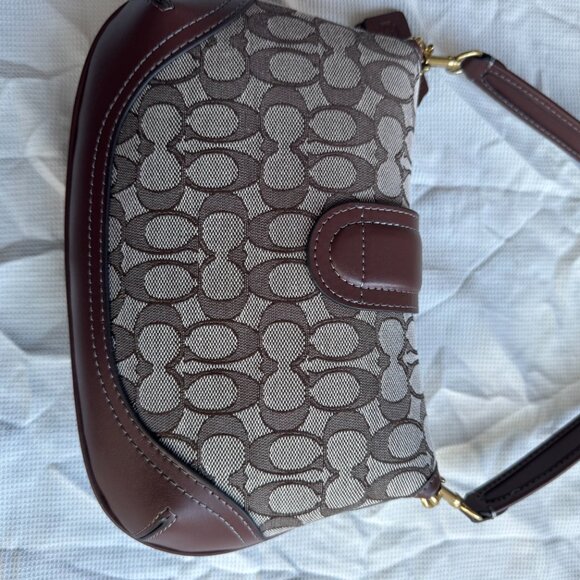 Coach Soho Brown Monogram Handbag - Picture 12 of 15